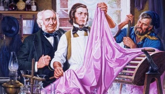 William Henry Perkin en su laboratorio (Imagen: Fundación del Patrimonio Químico)